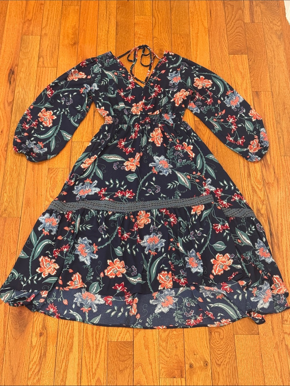 Harlow & Rose Floral High-Low Maxi Dress